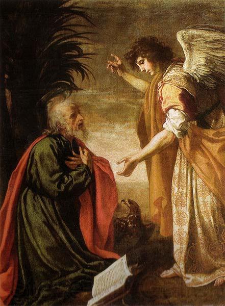 Jacopo Vignali San Giovanni evangelista a Patmos Norge oil painting art